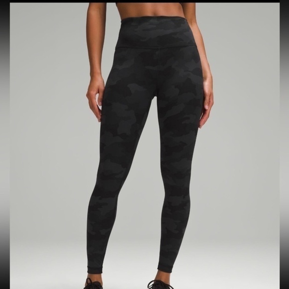 Lululemon army print leggings Heritage 365 Camo Deep Coal Multi